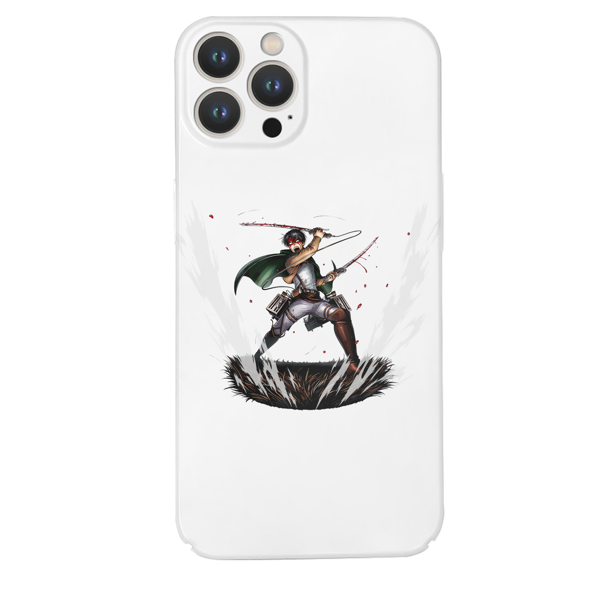 （画像用） 進撃の巨人 リヴァイ·アッカーマン Attack on Titan Levi Ackerman 【iPhone 14シリーズ対応】ハードケース